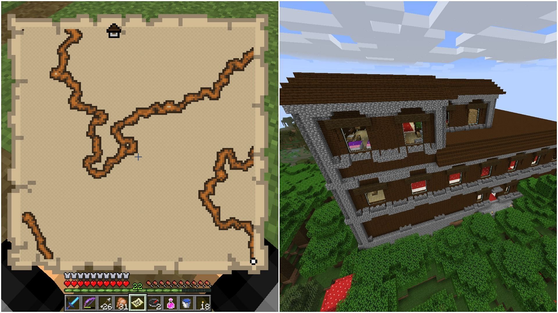 minecraft woodland mansion map