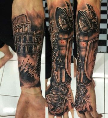 tatuajes romanos brazo