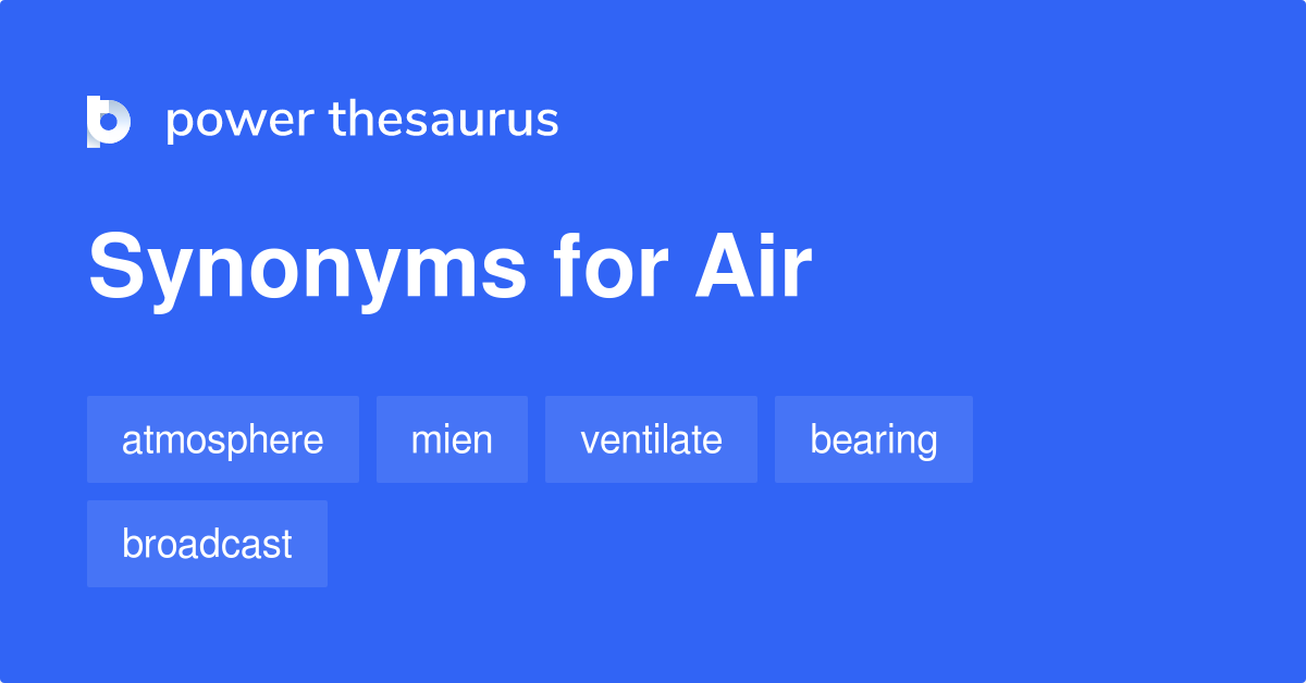synonyms for air