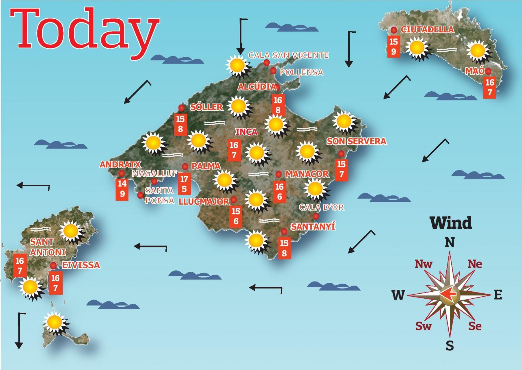 14 day forecast mallorca