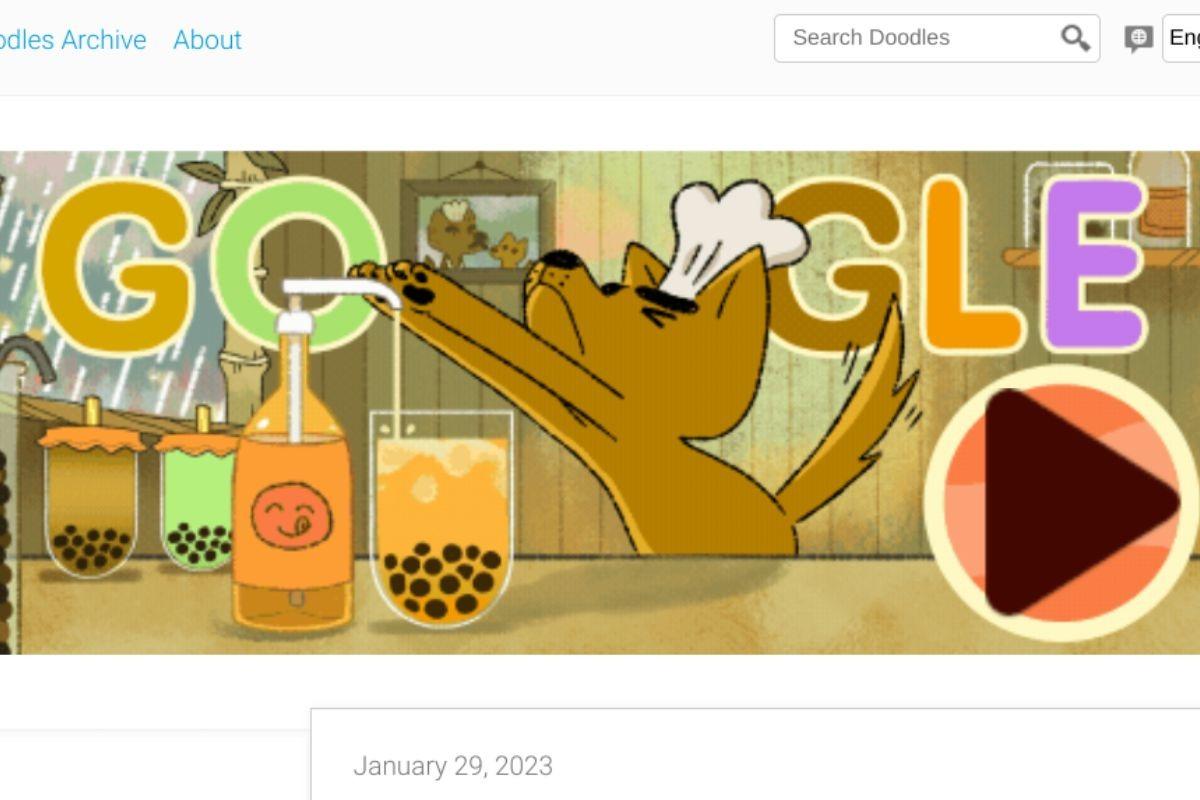 bubble tea google doodle