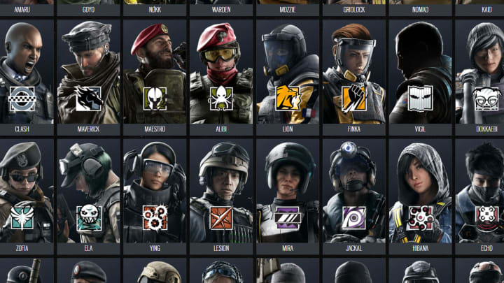 rainbow six siege operators