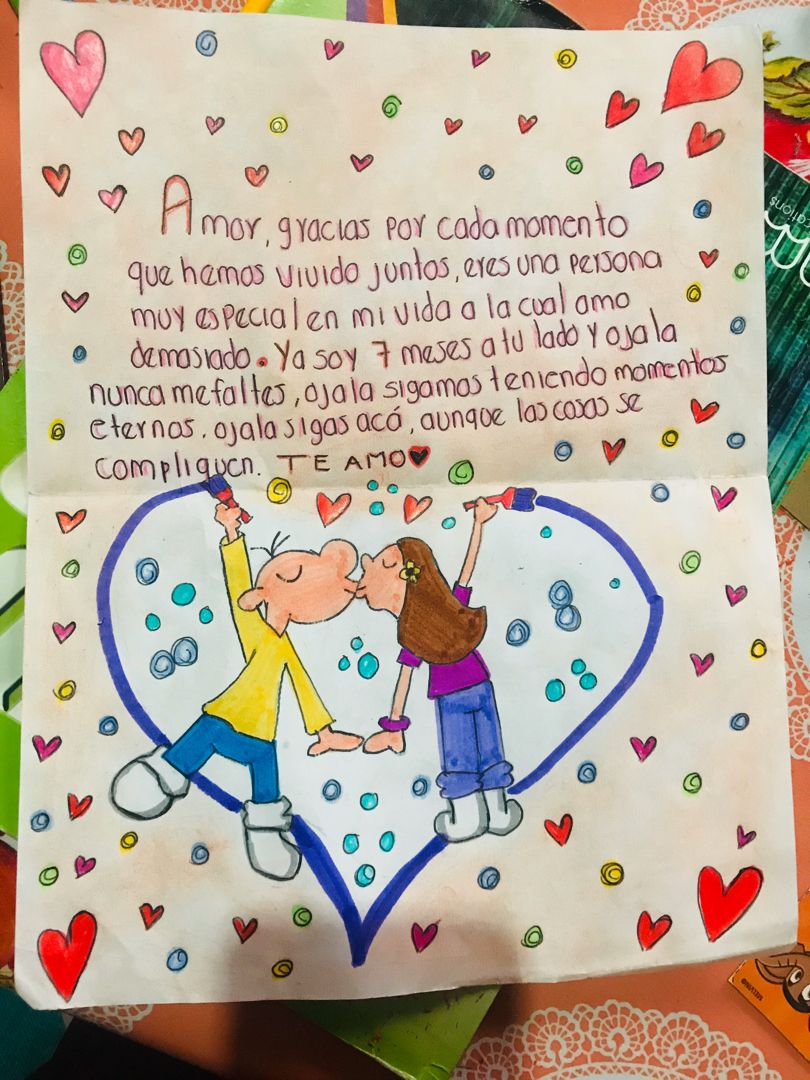 cartas de amor con dibujos tiernos