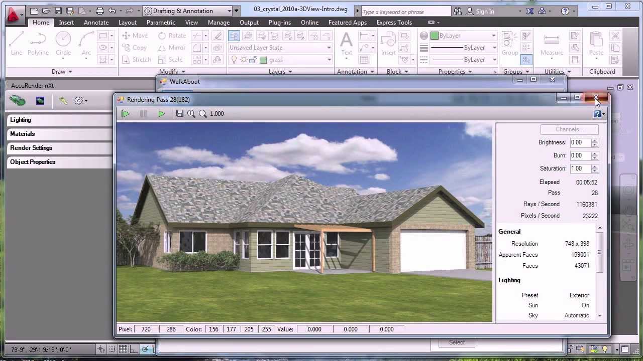 autocad rendering tutorial