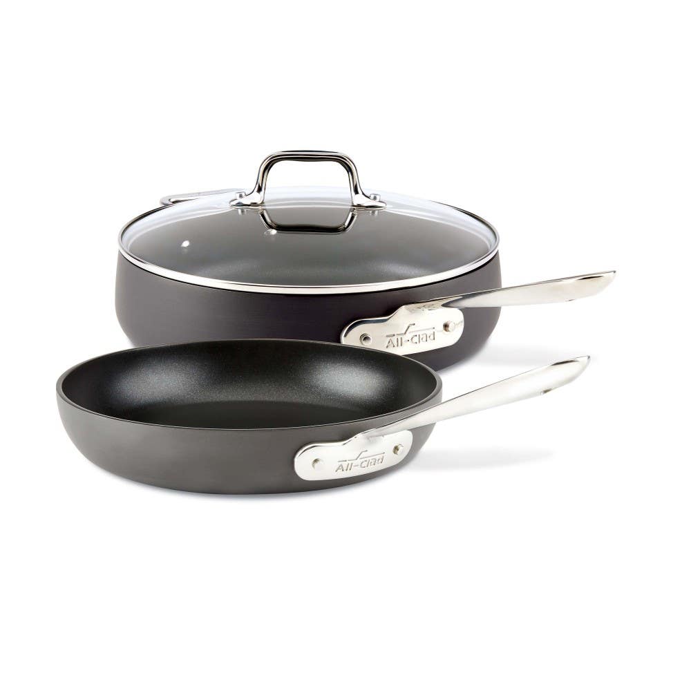 all-clad hard-anodized fry pan 3 piece set