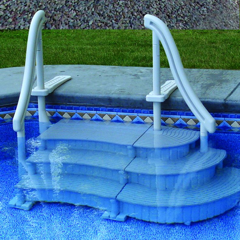 drop in steps for inground pool with liner