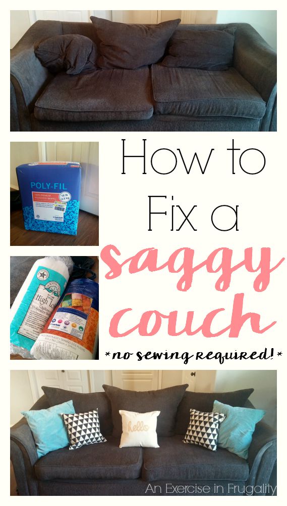 how to fix a sinking couch