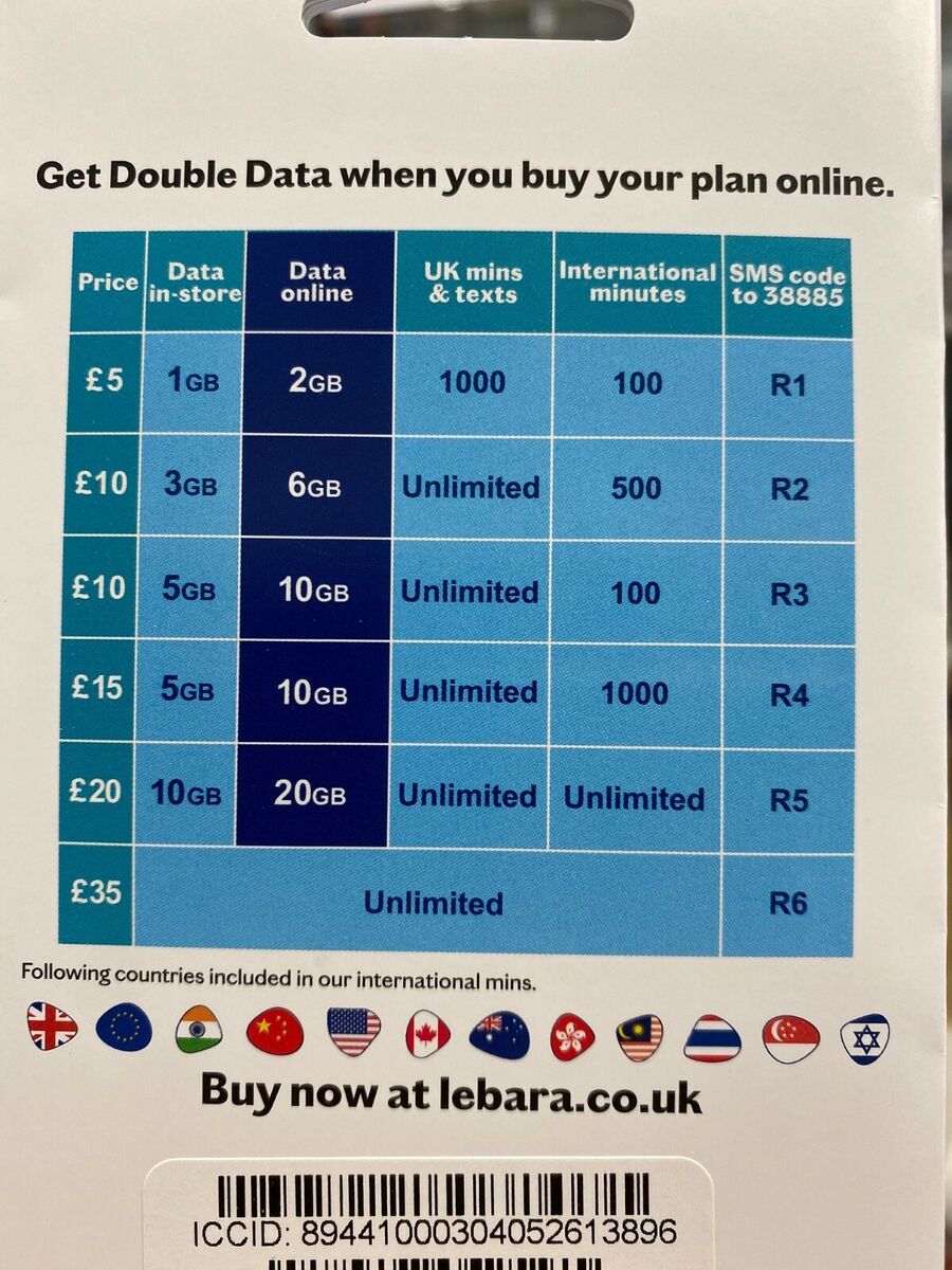 lebara data plan