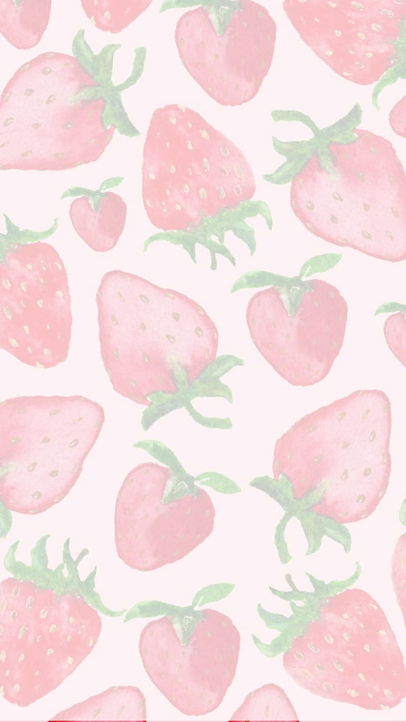 aesthetic strawberry background