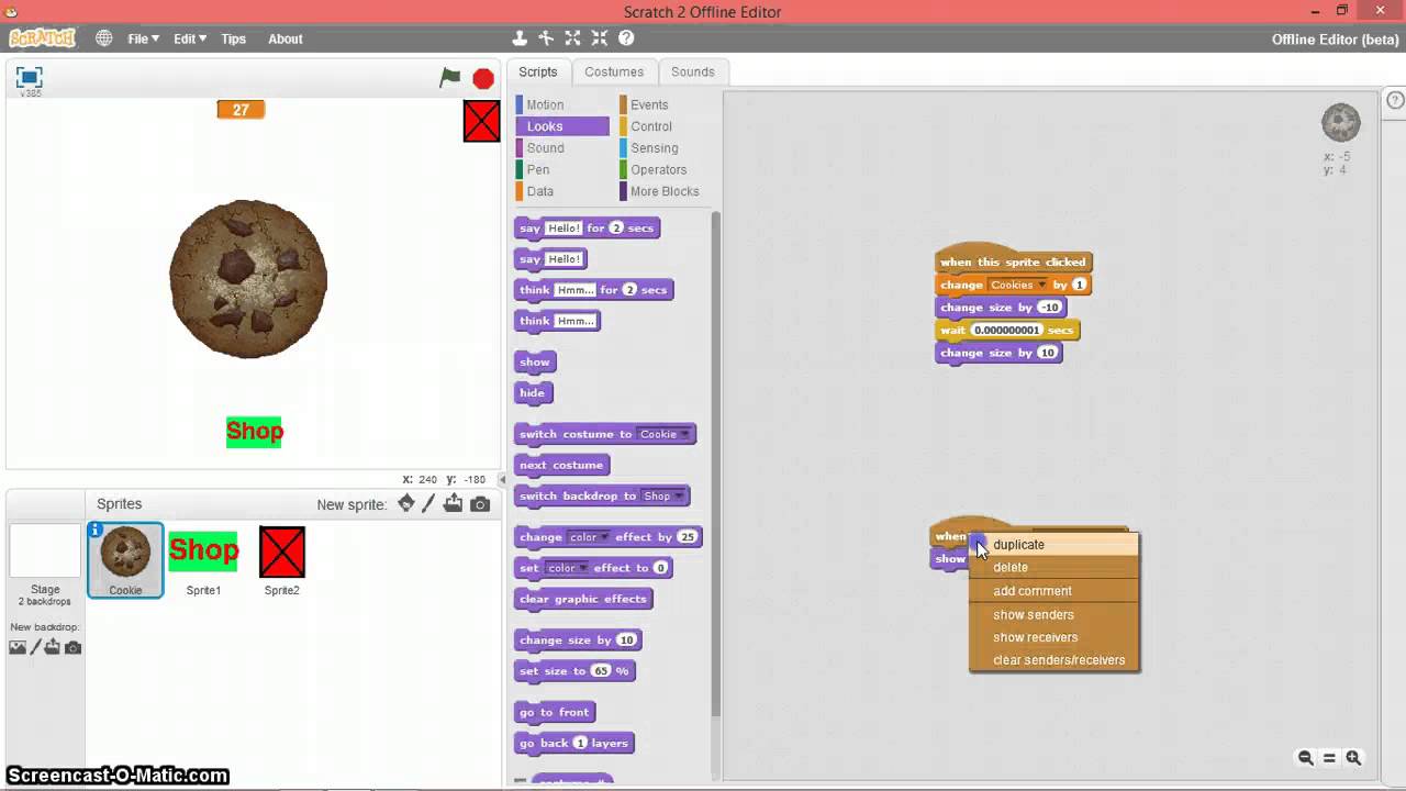 cookie clicker on scratch