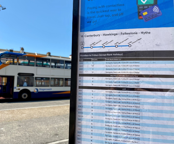 16 bus canterbury to folkestone