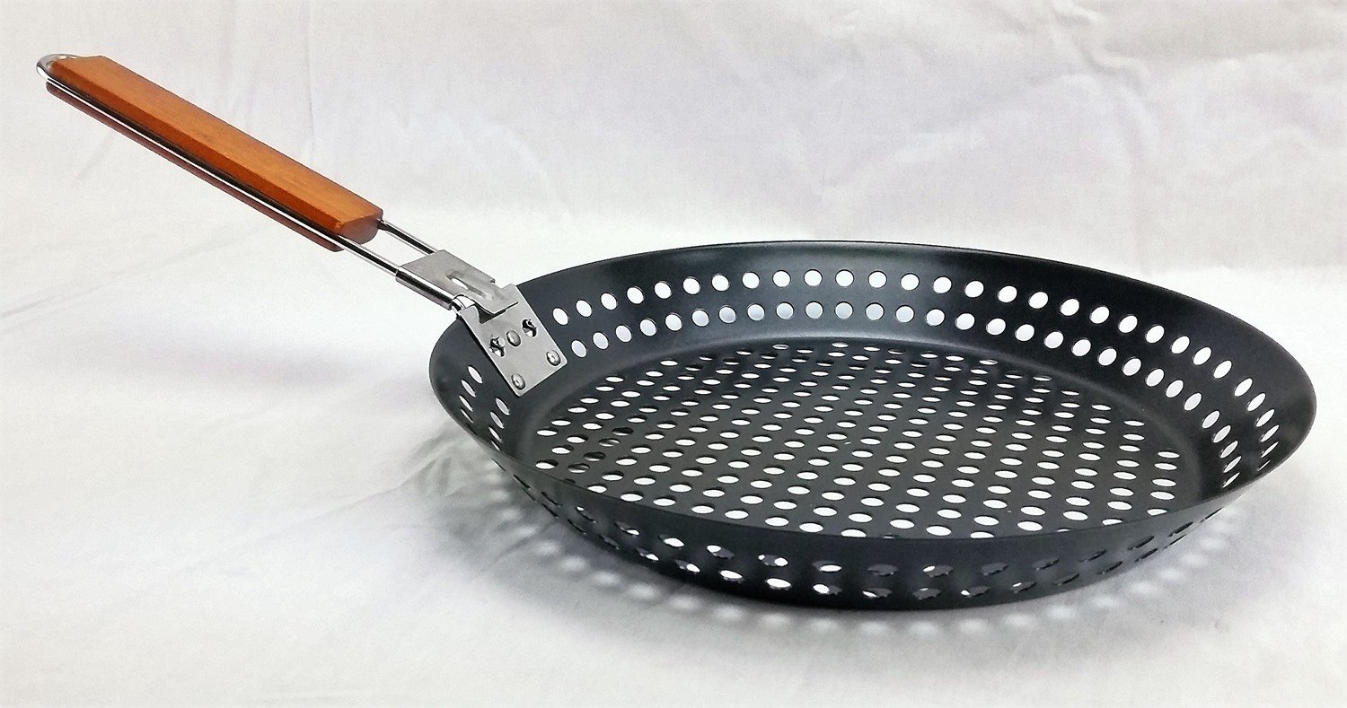 grill skillet with holes