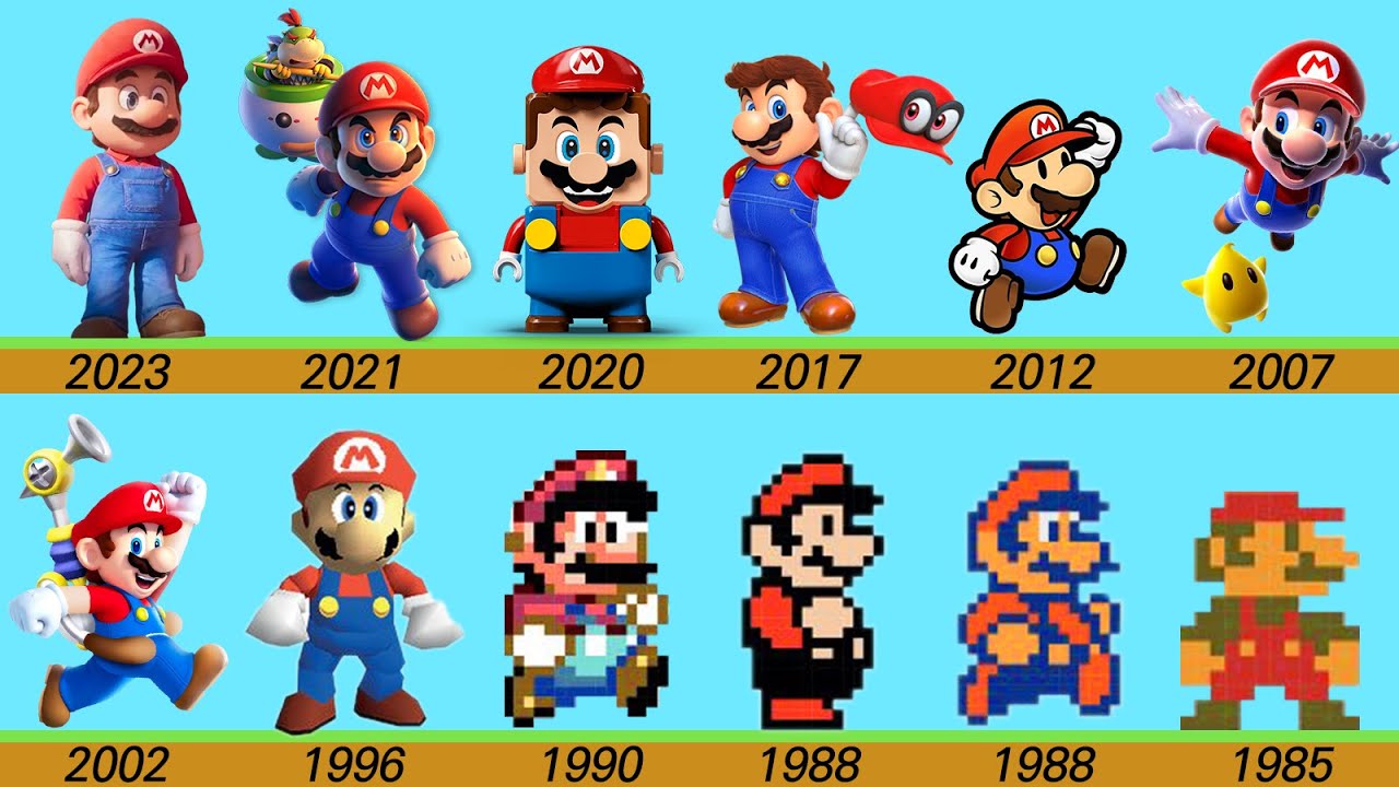 super mario evolution