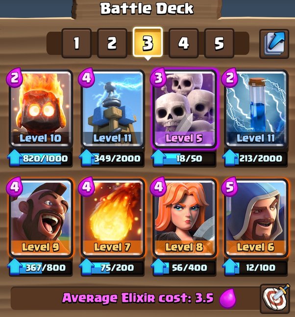 best deck for arena 4 spell valley