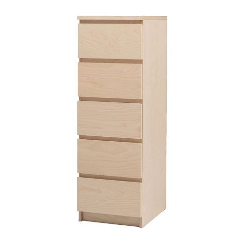 ikea malm 5 drawer dresser