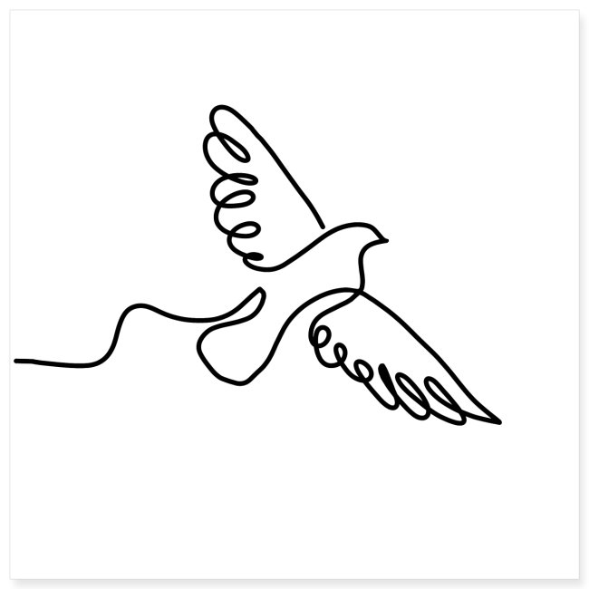 simple bird outline