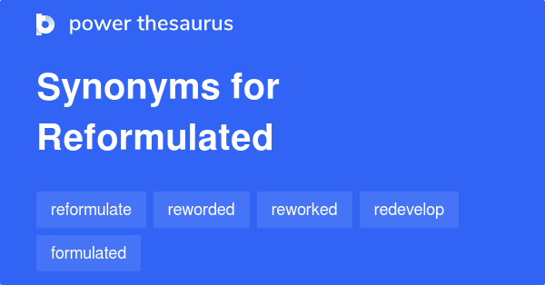 reworked synonyms