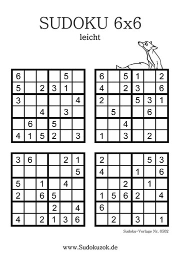 sudoku löser 6x6