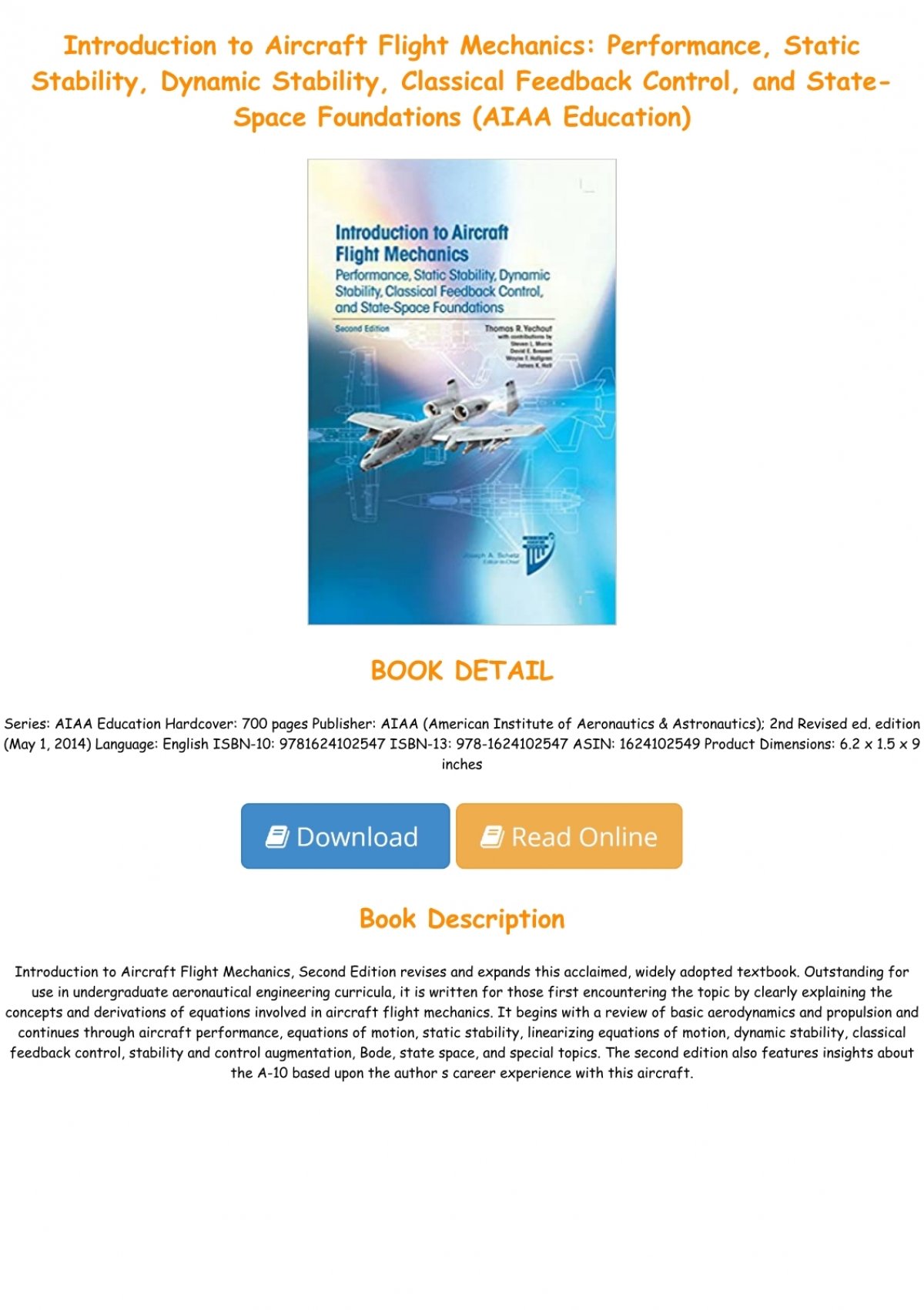 introduction to aircraft flight mechanics solutions manual pdf
