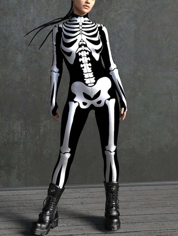 female skeleton outfit