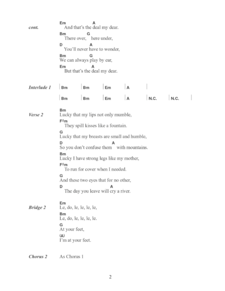 guitar chords shakira