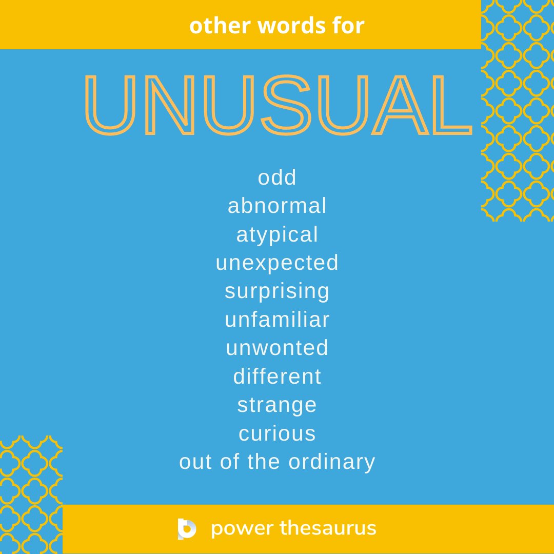 unusual synonym