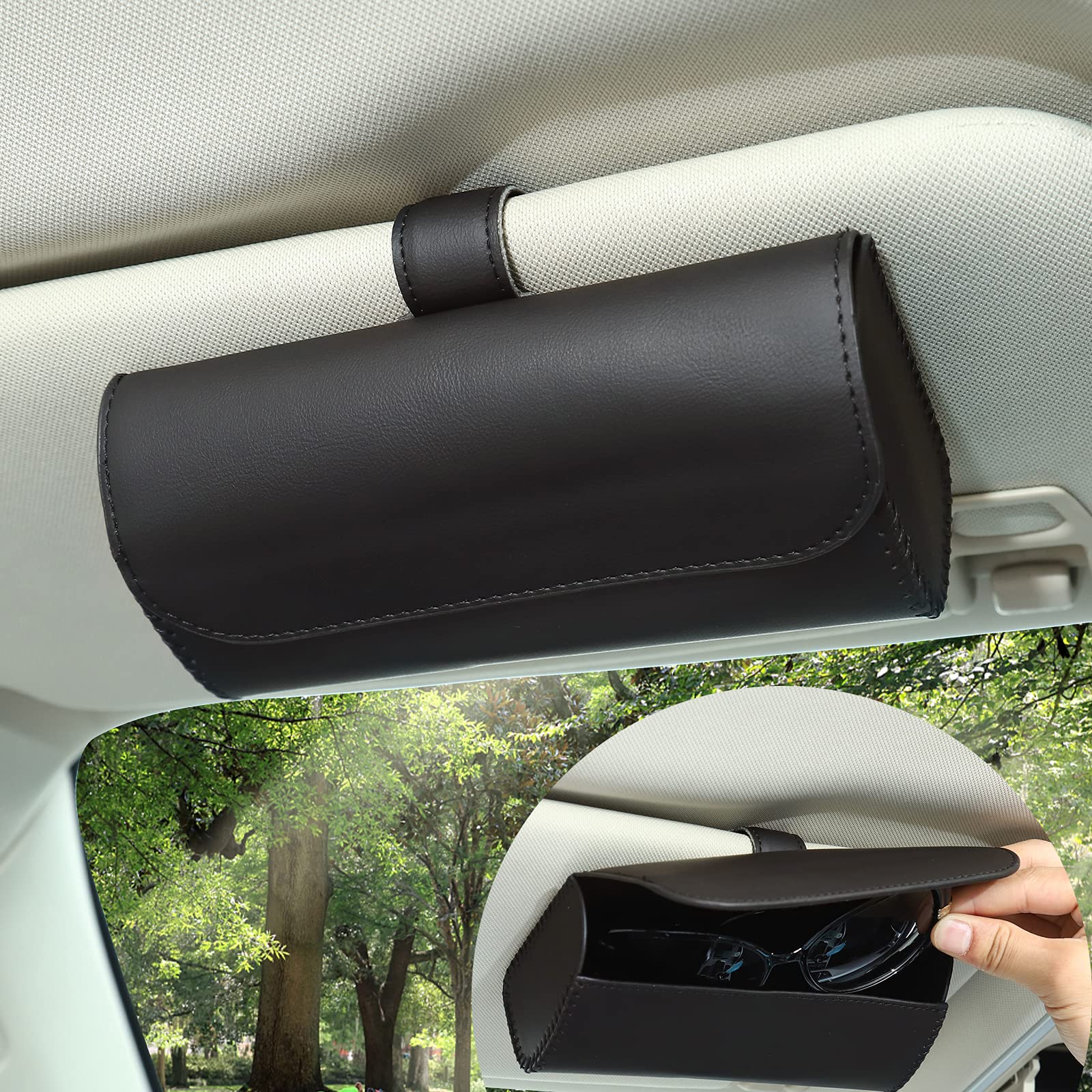 sunglasses holder in car