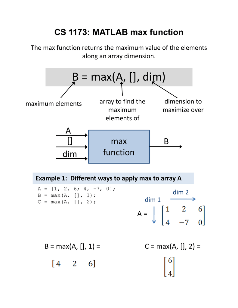 matlab max