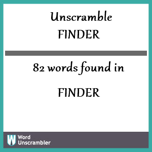 word finder unscrambler