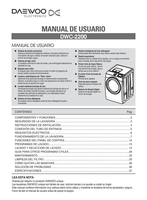 daewoo manuals