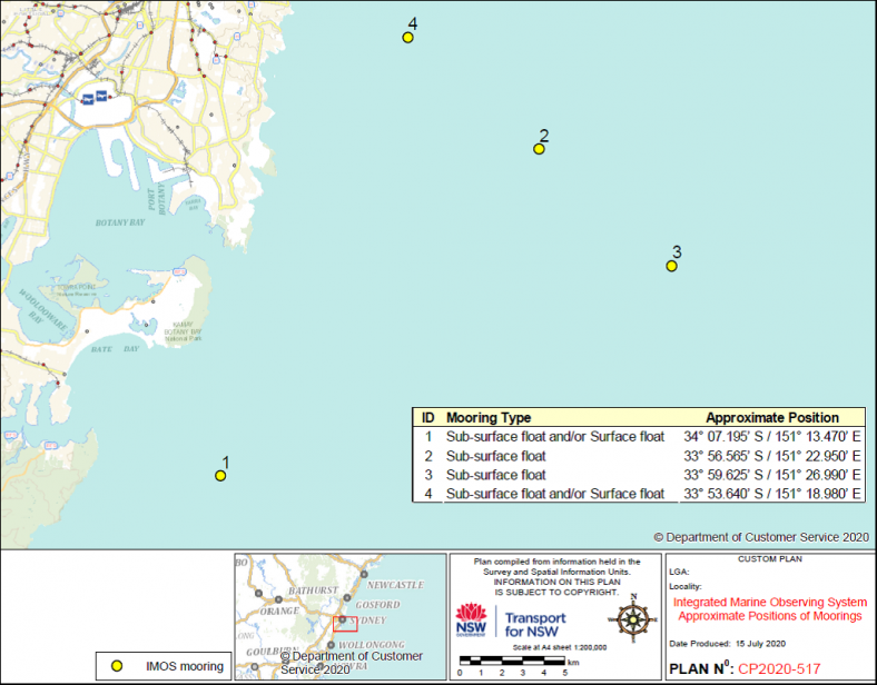 nsw mooring map