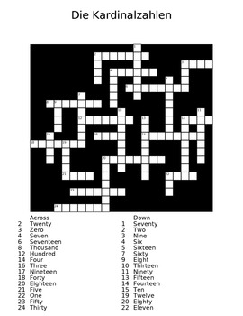 german for the crossword clue