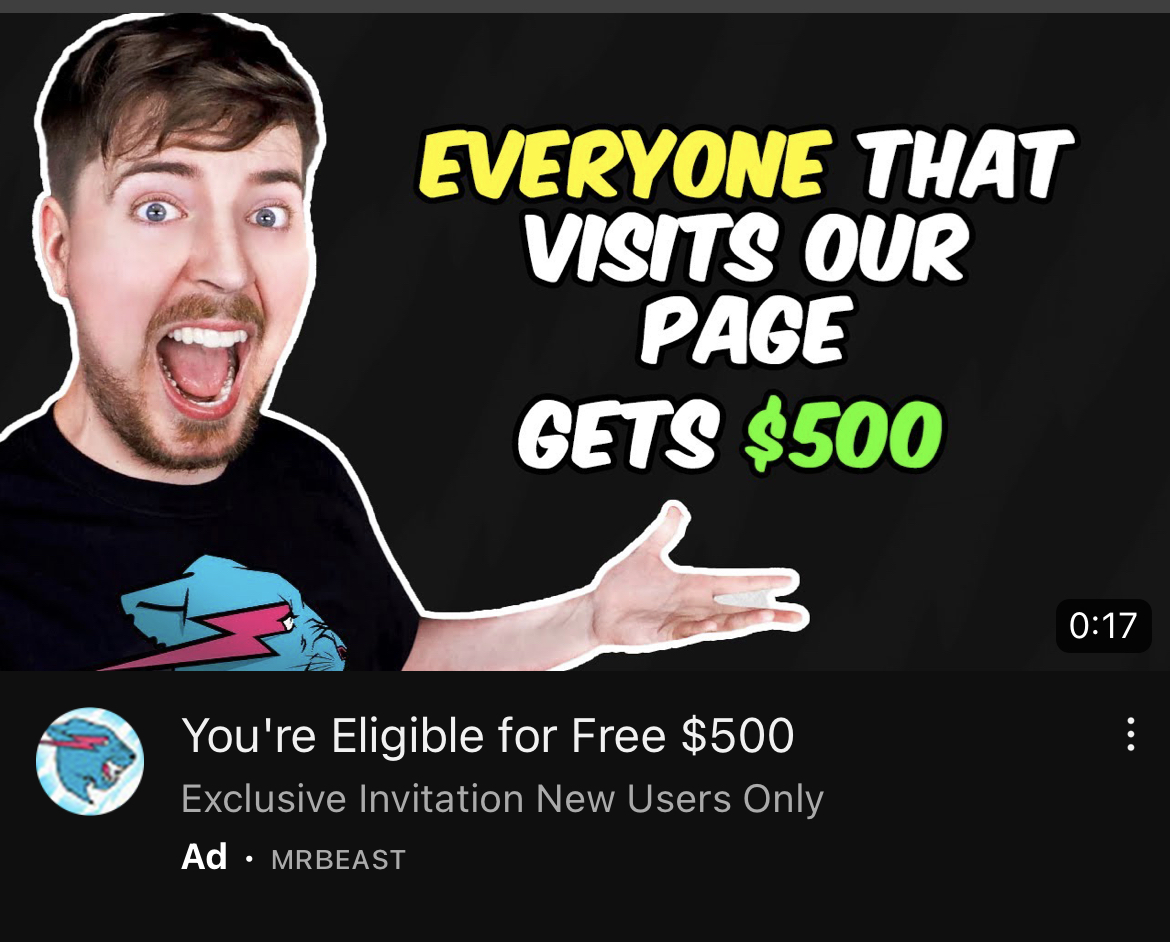 mr beast free 500