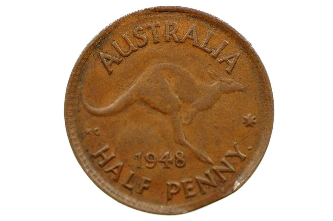 1948 australian half penny