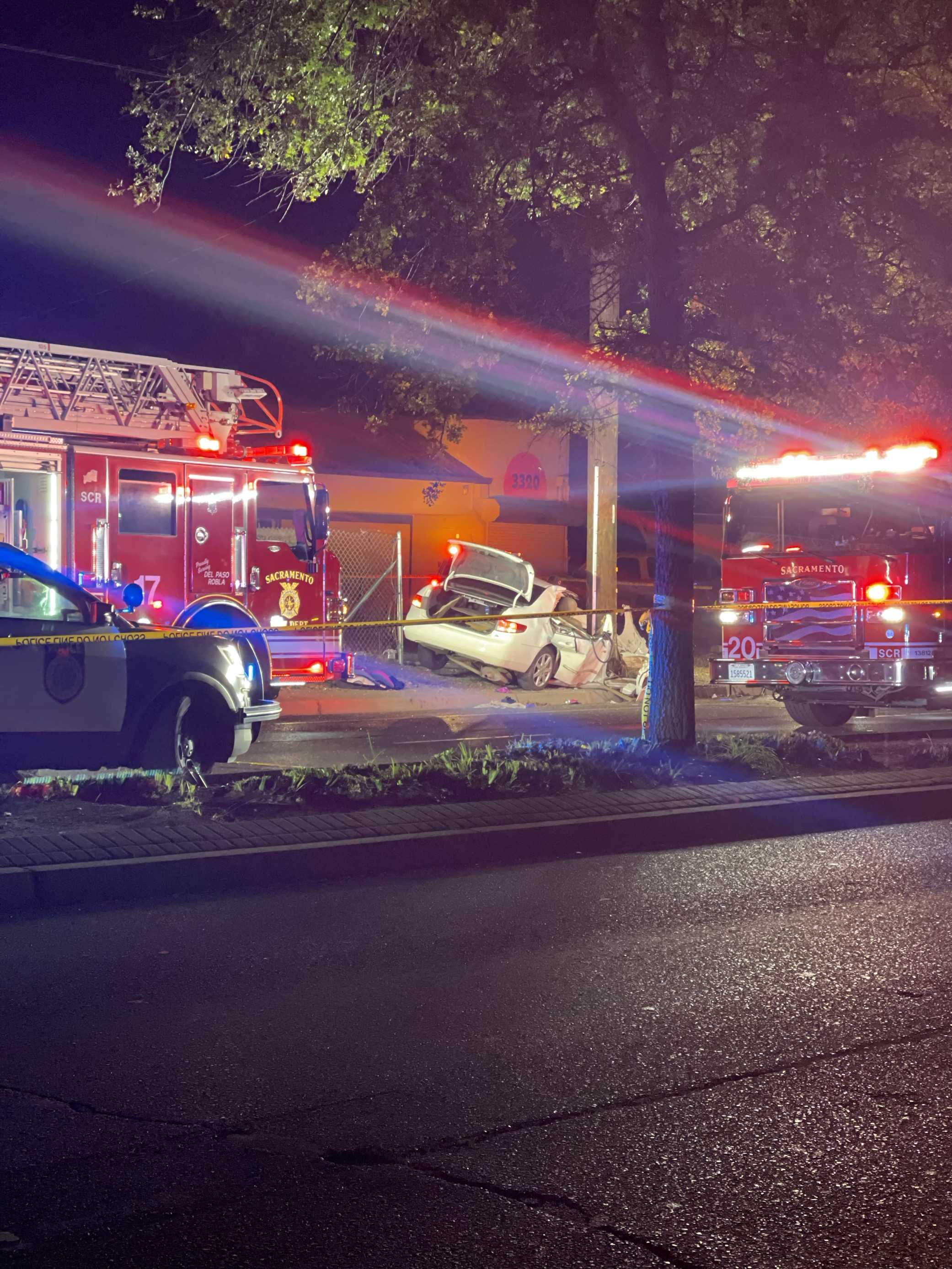 car accident sacramento last night