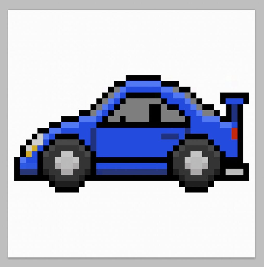 pixel car