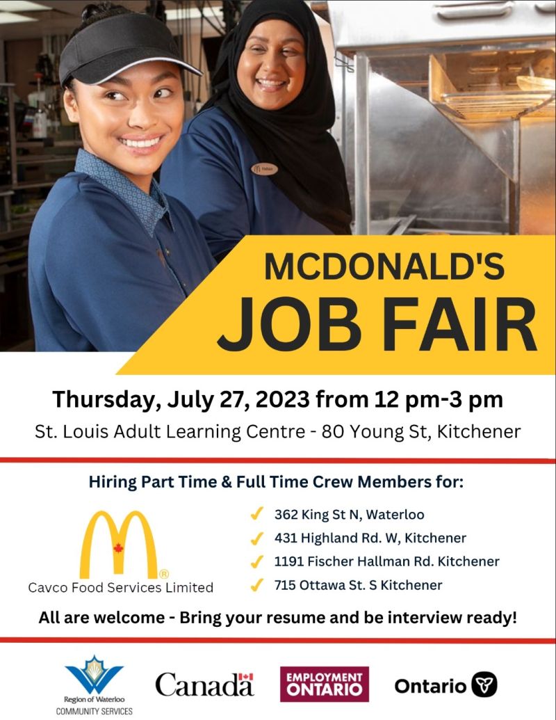 mcdonalds hiring ottawa