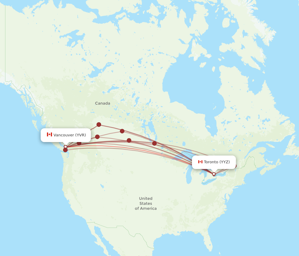 toronto to vancouver flight duration