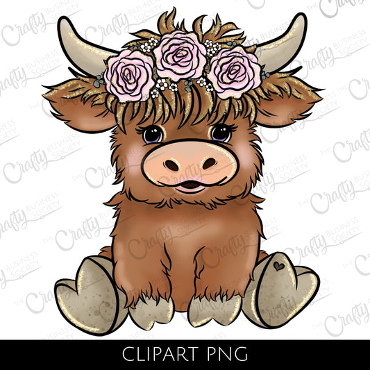 highland cow clipart