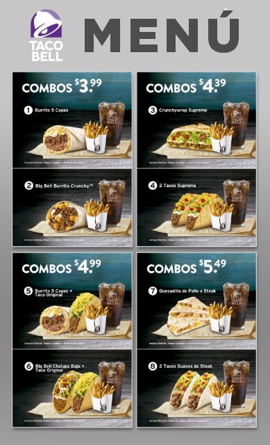 taco bell menú