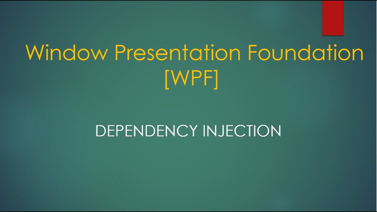 wpf dependency injection