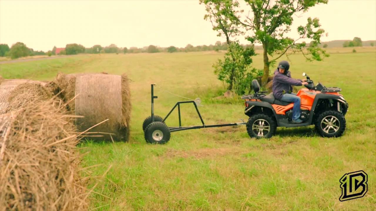 atv round bale mover