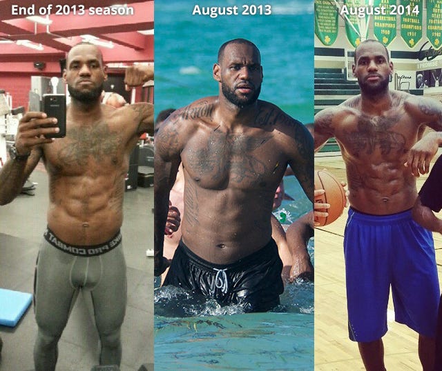 lebron height and weight