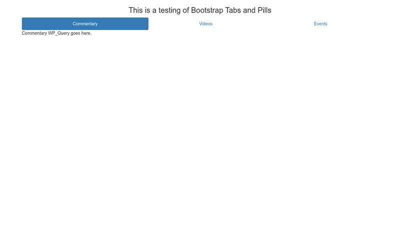 bootstrap tabs codepen