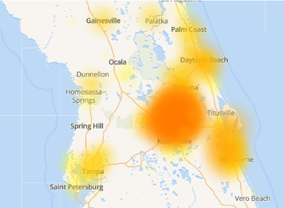 spectrum outages map