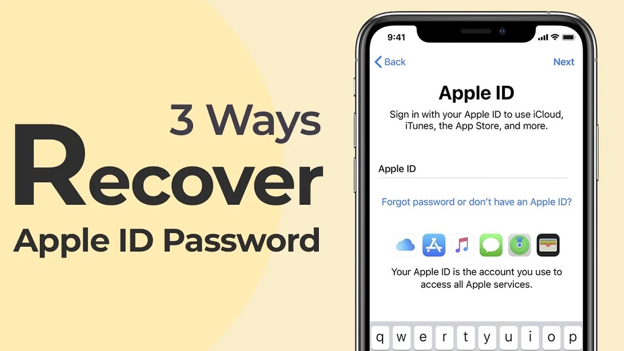 reset apple id account