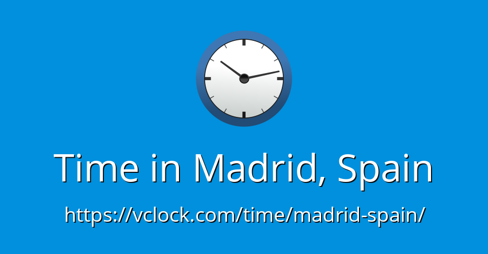 what is the time zone in madrid spain