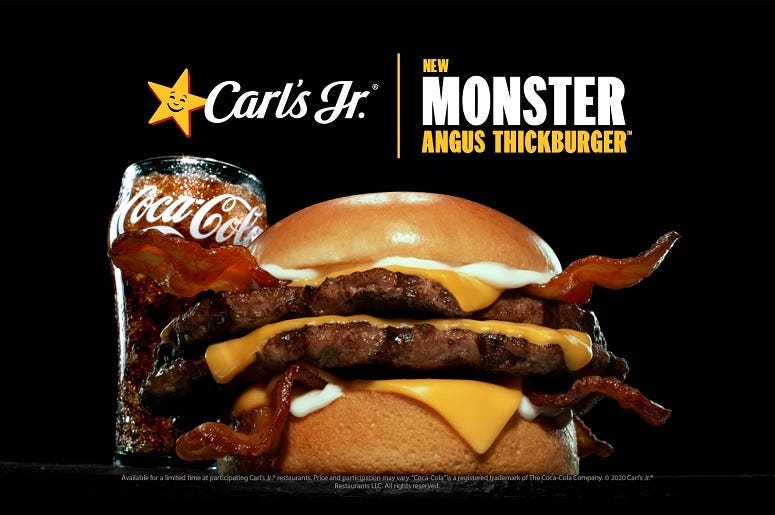 carls jr new burger