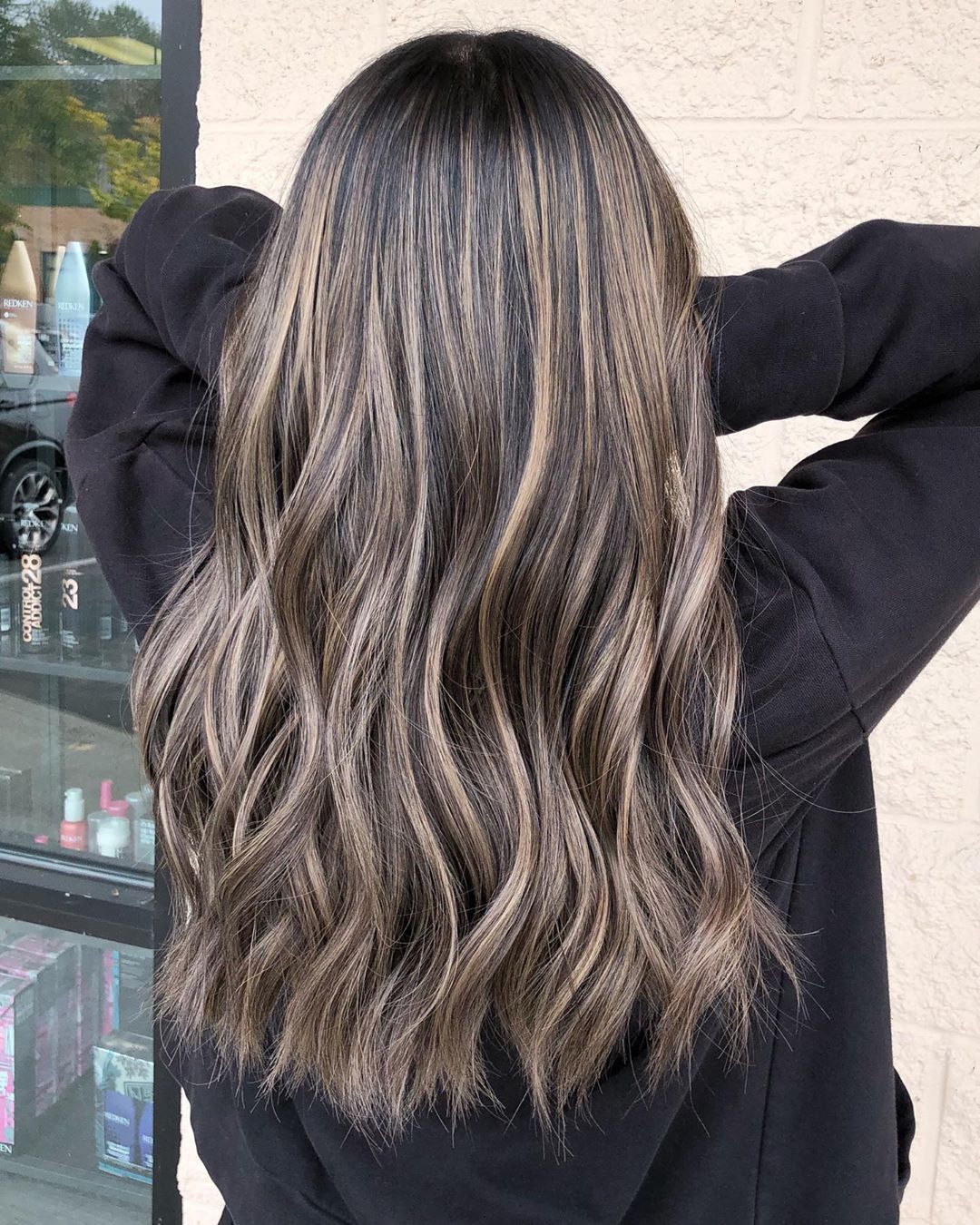 dimensional ash brown balayage