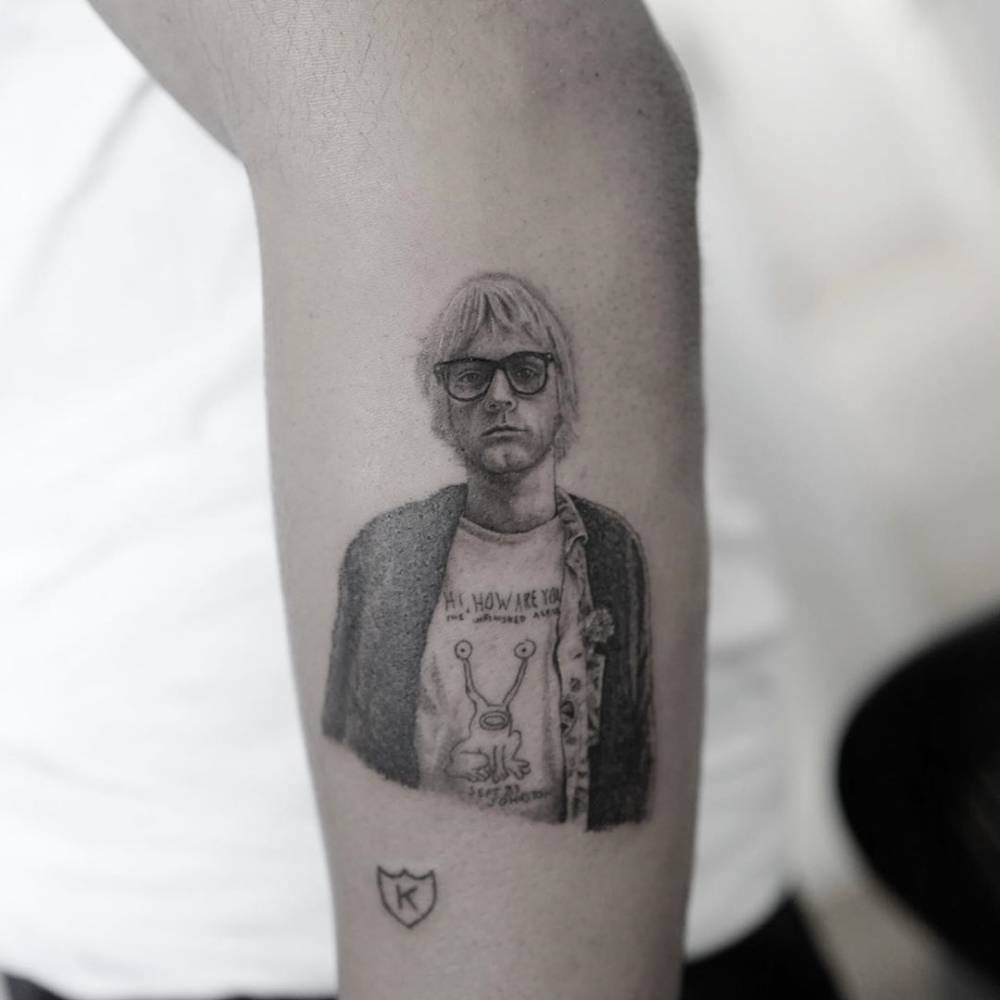 tatuajes de kurt cobain